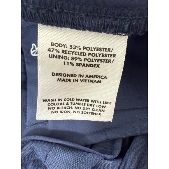 Rhoback Mens Looper Delta Golf Shorts Size 32 Performance Chino Navy - Picture 7 of 10